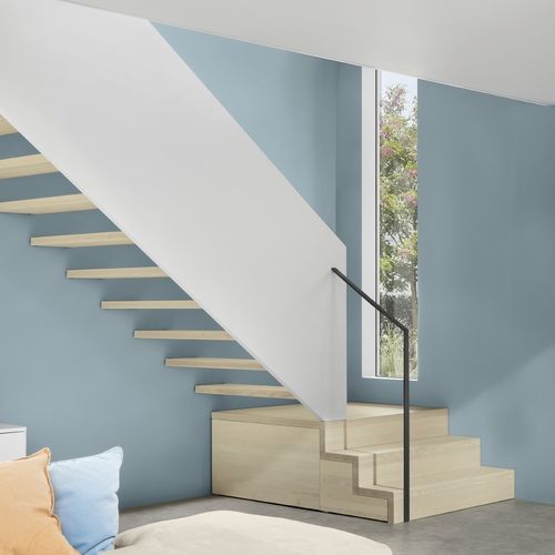 Halbgewendelte Treppe - OCTA - Créateur d'escaliers Treppenmeister - Holzstufen / Metall / Holz