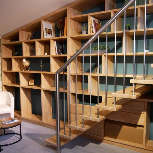 Gerade Treppe - Créateur d'escaliers Treppenmeister - Holzstufen / Metall / Holz