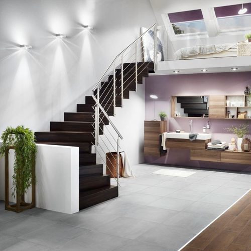 Gerade Treppe - LINÉA 694B - Créateur d'escaliers Treppenmeister - Holzstufen / Holz / für Privatgebrauch