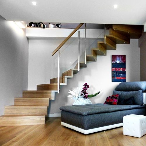 Gerade Treppe - LINÉA 5338 - Créateur d'escaliers Treppenmeister - Holzstufen / Holz / für Privatgebrauch