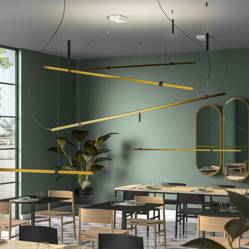 Hängelampe - SIBYLLA S-M-L - lumen center italia srl - anodisiertes Aluminium / PMMA / modern