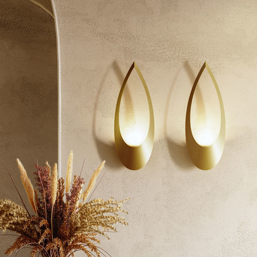 Moderne Wandleuchte - BLUM - lumen center italia srl - für den Innenraum / aus lackiertem Aluminium / Skulptur