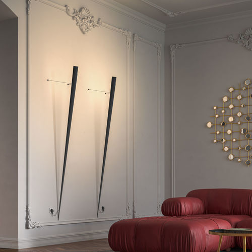 Moderne Wandleuchte - TORCHÉRE - lumen center italia srl - für den Innenraum / Aluminium / Fackel