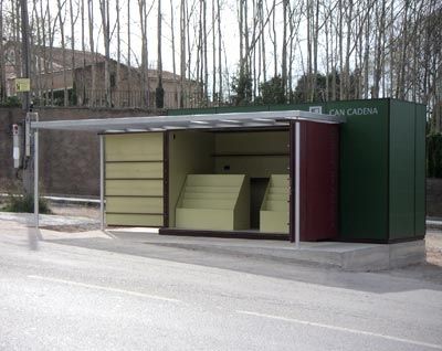 Zeitschriftenkiosk - PLIS PLAS - URBADIS Microarquitectura - für gewerbliche Nutzung / Stahl
