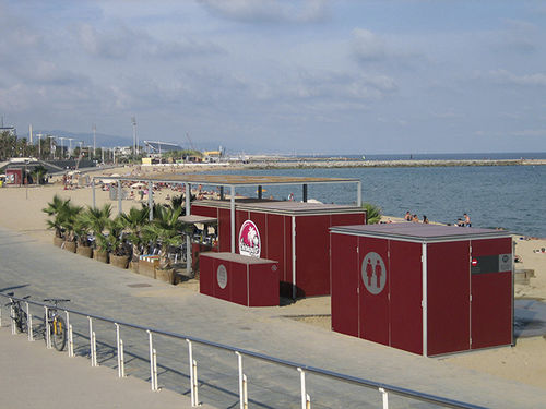 Toiletten-Kiosk - HABANA 48 - URBADIS Microarquitectura - Gastronomie / Metall