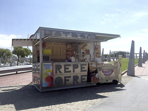 Kiosk für gewerbliche Nutzung - AXIS 1 - URBADIS Microarquitectura - Edelstahl