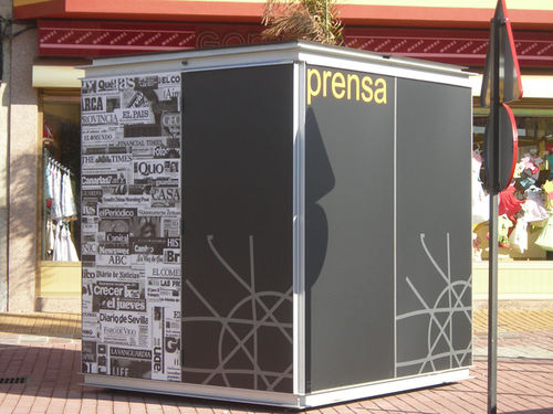 Zeitschriftenkiosk - HABANA 36 - URBADIS Microarquitectura - Gastronomie / Metall