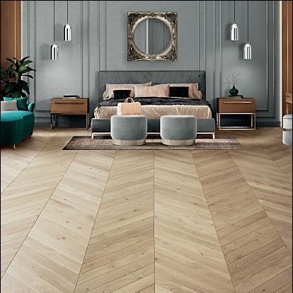Mehrschichtparkett - MITERED 45° - DESIGN PARQUET - Iroko / aus Jatoba / aus Merbau