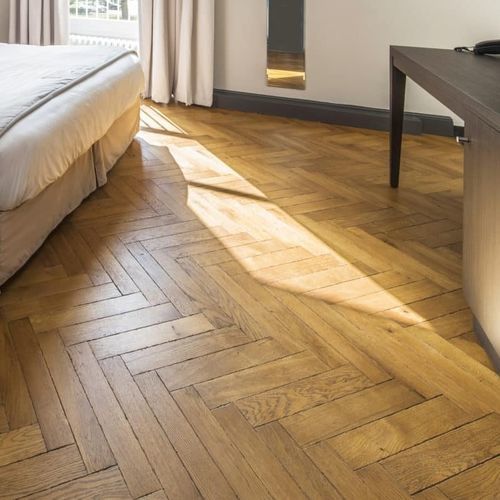 Mehrschichtparkett - BADIANE - DESIGN PARQUET - massiv / Eiche / Fischgrät