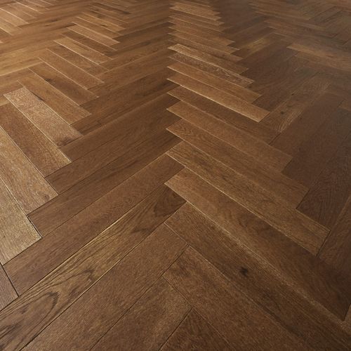 Herringbone-Parkett - CHATEAU - DESIGN PARQUET - massiv / Eiche / geölt