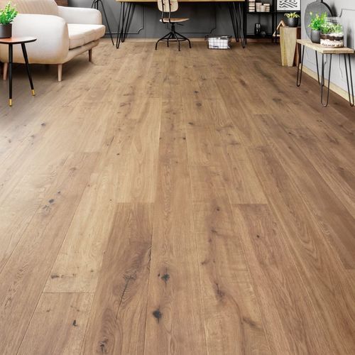 Mehrschichtparkett - APENNINES - DESIGN PARQUET - massiv / Eiche / Fischgrät