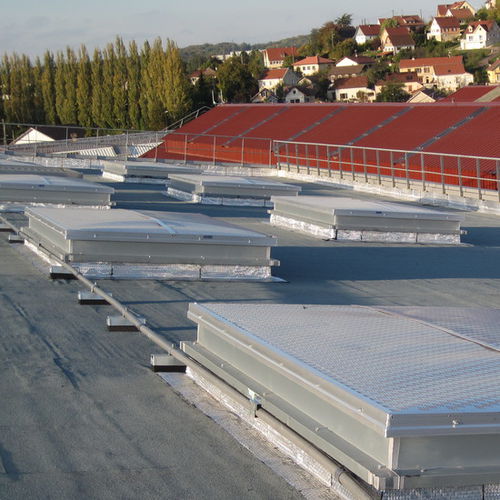 Aluminium-Sonnenschutzlamelle - ECOSUN BRISE-SOLEIL - Kingspan Light + Air - für Dach / perforiert
