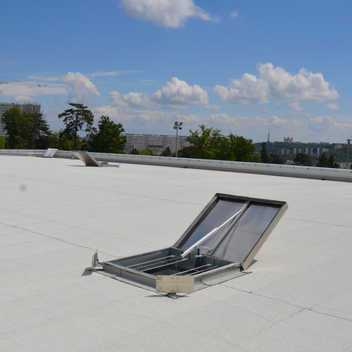 Rauchabzugsfenster / galvanisiertem Stahl - ECOFEU 160 EL - Kingspan Light + Air - Rauch- und Wärmeabzugsanlage