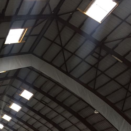 Metall-Rauchabzugsfenster - ECOSCREEN - Kingspan Light + Air - Segeltuch / für Blech / Rauch- und Wärmeabzugsanlage