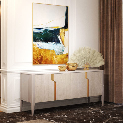 Modernes Sideboard - CLIZIA - GUERRA VANNI - lackiertes Holz / mit Schwingtür / mit 4 Beinen