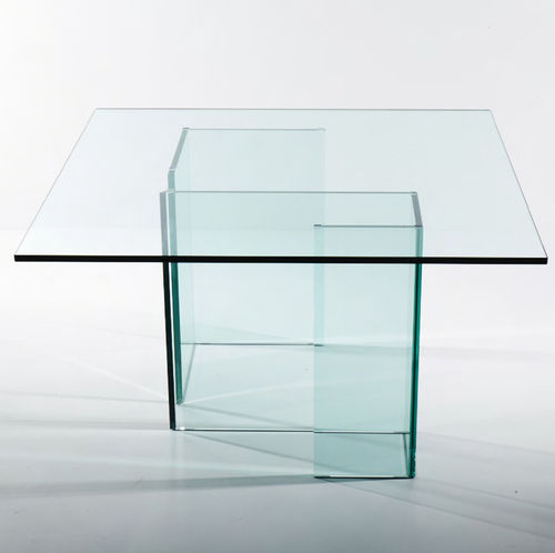 Moderner Esstisch - ESSE - VB Glass - Glas / quadratisch / für Privatgebrauch