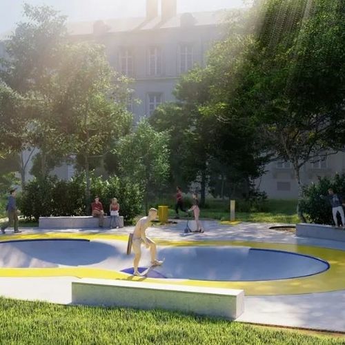 Skatepark Bowl / Beton - skate park flow bowl  - Pro Urba - Aqua Pro Urba - Granit