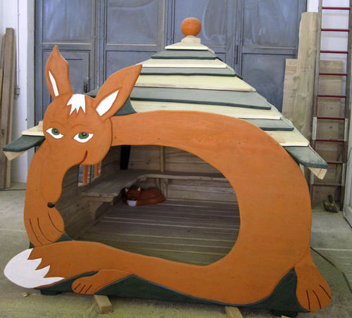 Spielhaus für den Innenraum - Le TERRIER DU RENARD C66 - Pro Urba - Aqua Pro Urba - für den Außenbereich
