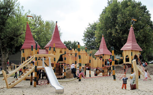 Holz-Spielplatzgerät - SPIELART : LE CHÂTEAU DE MAGDEBURG T12 - Pro Urba - Aqua Pro Urba