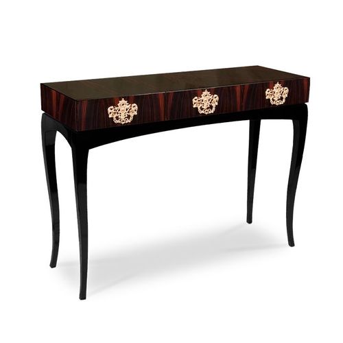 Klassischer Konsolentisch - TRINITY ROSEWOOD - BOCA DO LOBO - Mahagoni / Gestell aus Holz / rechteckig