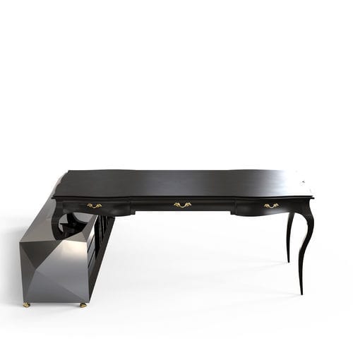 Bodenstehender Schreibtisch - BOULEVARD DIAMOND - BOCA DO LOBO - Stil / Massivholz / Messing