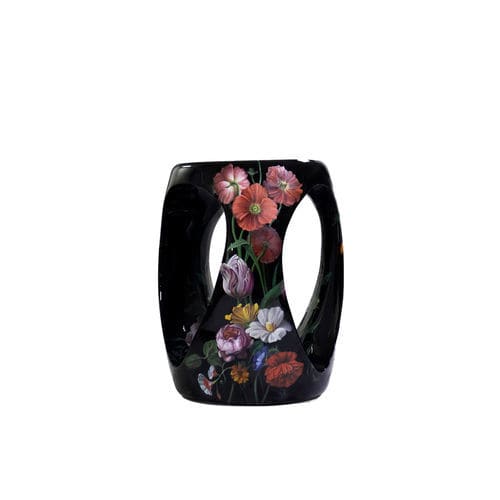 Moderner Hocker - FLORAL - BOCA DO LOBO - MDF / Gestell aus MDF / mit Mittelfuß