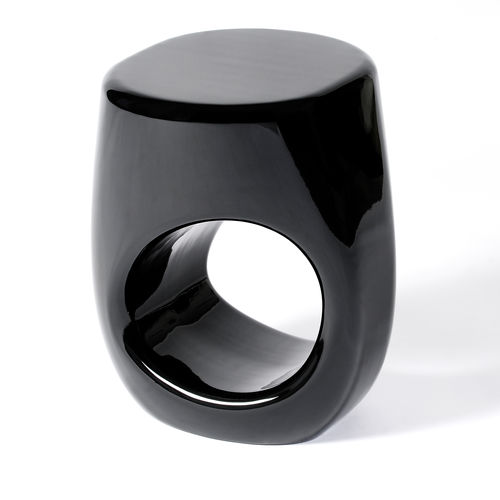 Hocker / originelles Design - EROSION  - BOCA DO LOBO - Glasfaser / Gestell aus Harz / maßgefertigt