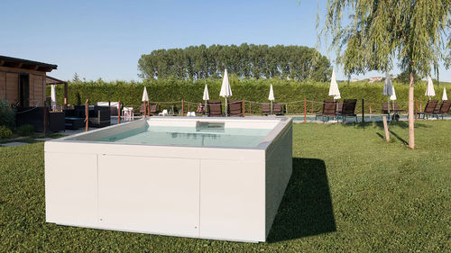 Whirlpool zum Aufstellen - YUI  - Piscine Acquaform - Einbau / rechteckig / 3 Plätze