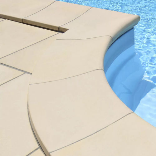 Holz-Poolumrandung - Piscine Acquaform - Beton / Kunststein / rutschfest