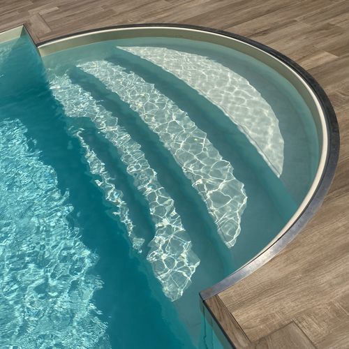 Acryl-Schwimmbadtreppe - romana - Piscine Acquaform - mit Rutschhemmer