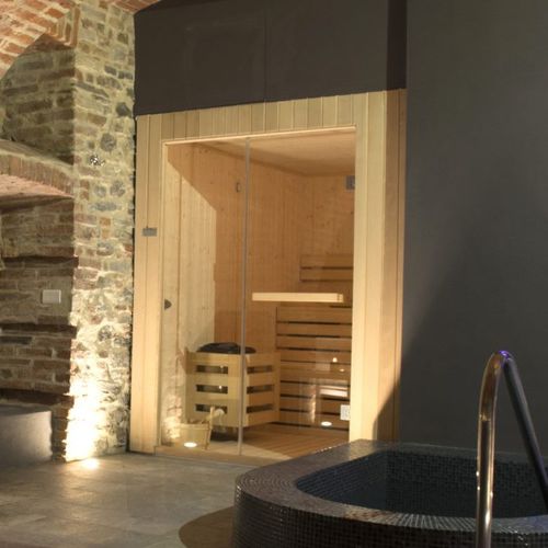 Finnische Sauna - Piscine Acquaform - für Privatgebrauch / für Wellnesscenter / für Spa