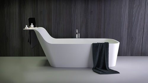 Ovale Badewanne - PRIDE - KNIEF & CO. GmbH - freistehend / Mineralwerkstoff / weiß