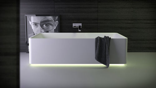 Freistehende Badewanne - SHINE - KNIEF & CO. GmbH - Mineralwerkstoff / weiß