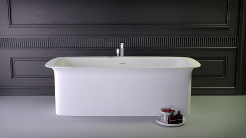 Freistehende Badewanne - GLAM 170 - KNIEF & CO. GmbH - Mineralwerkstoff / weiß