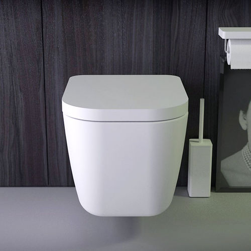 Wandhängendes WC - PRIDE - KNIEF & CO. GmbH - Keramik / spülrandlos / modern