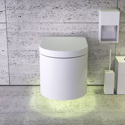 Wandhängendes WC - MOON - KNIEF & CO. GmbH - Keramik / spülrandlos / modern