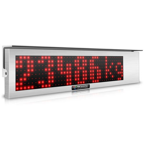 Wandmontierter Werbeträger - WA-2-PROFESSIONAL INOX - RGB Technology s.c. - für Außenbereich / 1 Linie / LED