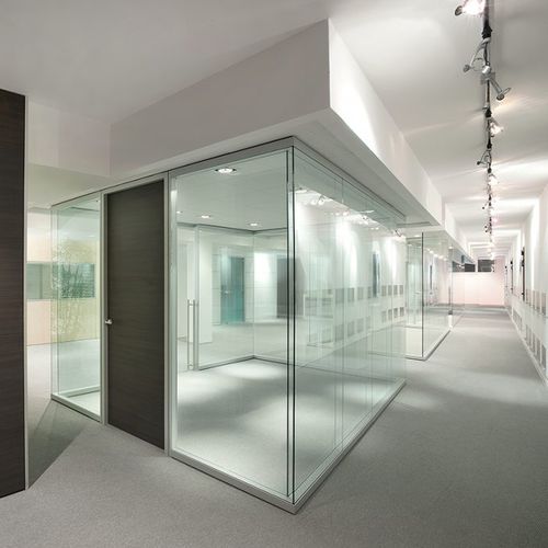 Abnehmbare Trennwand -  LIGHT 3.2 - Ge Giussani - Schiebe / mit Doppelverglasung / Aluminium