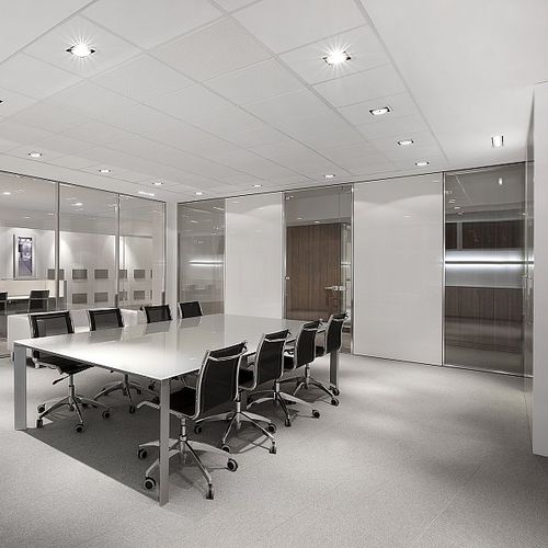 Abnehmbare Trennwand - LINE - Ge Giussani - modular / mit Glasfront / Büro