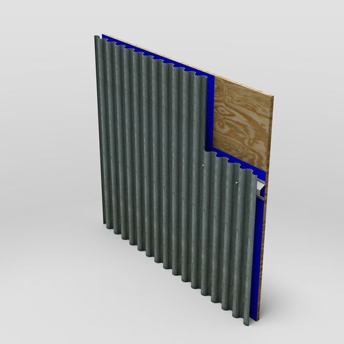 Stahldachplatte - MT SINUSOIDAL - MetalTech-USA - Aluminium / Ziegeloptik / Well