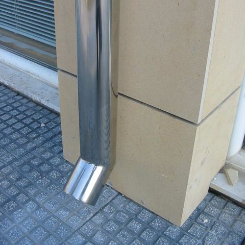 Regenwasser-Fallrohr / Edelstahl - pure inox