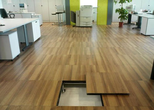 Holzdoppelboden - ELEVFLOOR - Oddicini Industrie - für den Innenraum