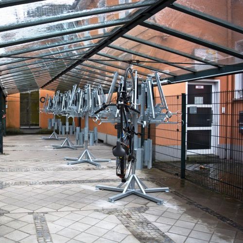 Bodenstehender Fahrradständer - CAROUSSEL - NORCOR MOB.URBAIN - galvanisiertem Stahl / für professionellen Einsatz