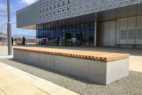 Moderne Bank für den öffentlichen Raum - ANTITER-2F - NORCOR MOB.URBAIN - Beton