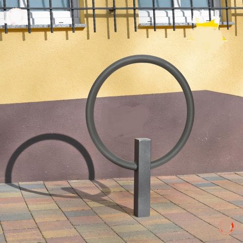 Bodenstehende Fahrradstütze - RING - NORCOR MOB.URBAIN - für öffentliche Bereiche / thermolackierter Stahl / für professionellen Einsatz