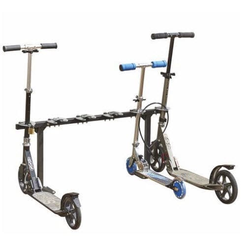 Wandmontiertes Rollerständer - SCOOTRACK - NORCOR MOB.URBAIN - gesichert / für öffentliche Bereiche / thermolackierter Stahl