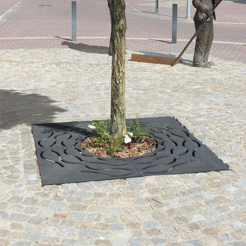 Quadratisches Baumgitter - CORONAL - NORCOR MOB.URBAIN - rund / Gusseisen