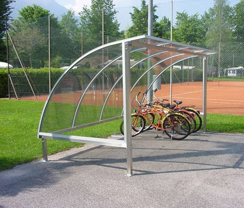 Gesicherter Fahrradunterstand - TYPE 2 - NORCOR MOB.URBAIN - Polycarbonat-Überdachungen / modular / Stahl