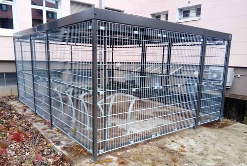 Gesicherter Fahrradunterstand - 5-LOCK - NORCOR MOB.URBAIN - modular / Stahl / für öffentliche Bereiche