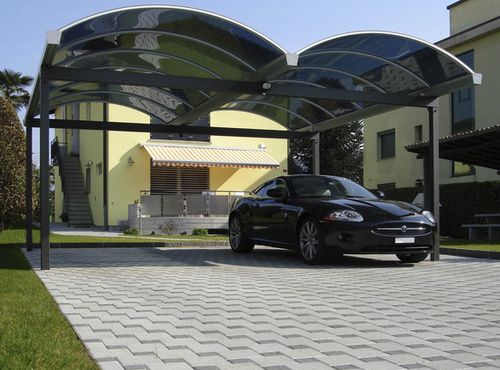 Carport für öffentliche Bereiche - PREMIUM - NORCOR MOB.URBAIN - galvanisiertem Stahl / lackierter Stahl / Zweisitzer